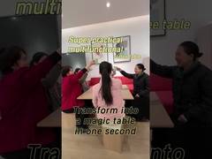 Tavolo da caffè pieghevole con 4 sgabelli e deposito per l'uso dei mobili del soggiorno