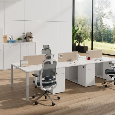 comprare Moderno tavolo da ufficio per 4 persone con gambe metalliche online manufacture