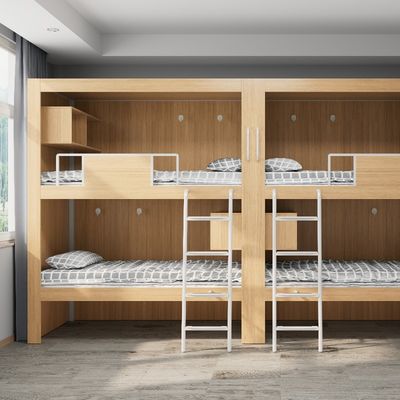 comprare 4000 X 900 X 2400 mm Di colore legno Fashion Bunk Bed For Youth Hostel Supporto personalizzazione online manufacture