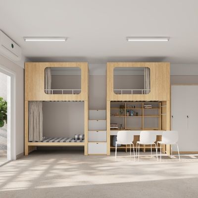 comprare Letto a letto con armadietto di stoccaggio Legno 4600 X 900 X 2400mm Supporto personalizzazione online manufacture