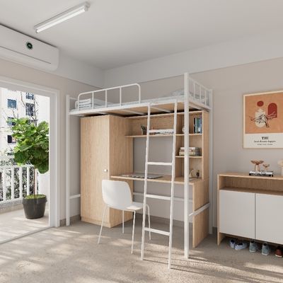 Acquistare 2000 x 900 x 2120 mm Scuola dormitorio letto a cassetti cornice con scrivania e armadietto online manufacture
