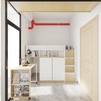 comprare Letto a soffitta in legno con armadio online manufacture