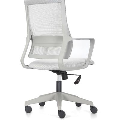 Simple and comfortable in line with the ergonomics of white mesh fabric office chair staff chair