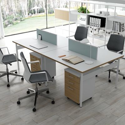 comprare Posizione di lavoro per quattro persone con personalizzazione di apparecchi mobili ausiliari online manufacture