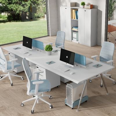 comprare Scrivania per ufficio 4 persone Particelle semplici e moderne con armadietto di archiviazione online manufacture