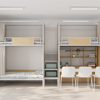 comprare Modern Design Metal Bunk Bed With Desk Stabilità elevata Arredamento Appartamento Supporto personalizzazione online manufacture