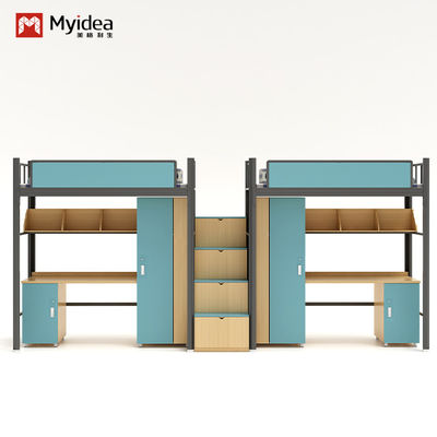 comprare Servizio ODM Studente Letto a letto con scale e scrivania per la scuola Dormitory supporto personalizzazione online manufacture