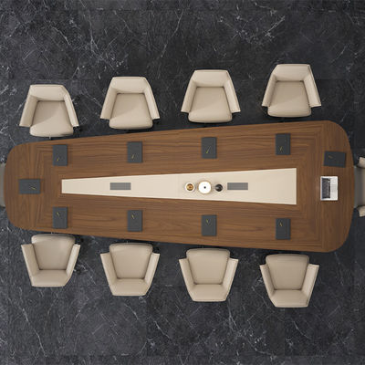 comprare Supporto personalizzazione Luxury stile moderno Tavolo da riunione in legno irregolare con colore scuro per la casa ufficio scuola Hotel Sala riunioni Materiale in acciaio online manufacture