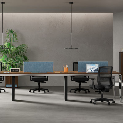 comprare Disegno contemporaneo ufficio per due, quattro o sei persone Modern Wood Metal Iron Moduler Mobili per la casa o la scuola Supporto ufficio personalizzazione online manufacture