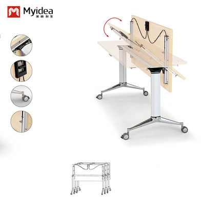 comprare Supporto per la personalizzazione Design classico moderno ufficio pieghevole scrivania grande sala di addestramento mobili casa scuola ufficio lezioni di addestramento pannello stile legno online manufacture