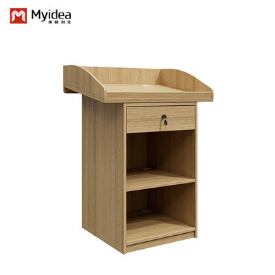 comprare Moderno pannello di legno Podio personalizzazione per sale riunioni commerciali aule auditori per tavoli per discorsi online manufacture