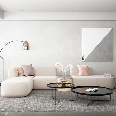 comprare Supporto personalizzazione Nordic Minimalism Sofa Set per ufficio / camera da letto Innovative Arc Fabric per l'uso tradizionale di appartamento o villa online manufacture