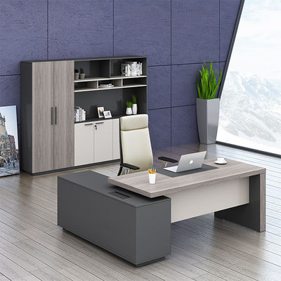 comprare Modern Luxury Boss Office Desk, supporto per la personalizzazione Desk esecutivo a livello manageriale, grande tavolo in legno MDF, design classico scuro, uso in ufficio online manufacture