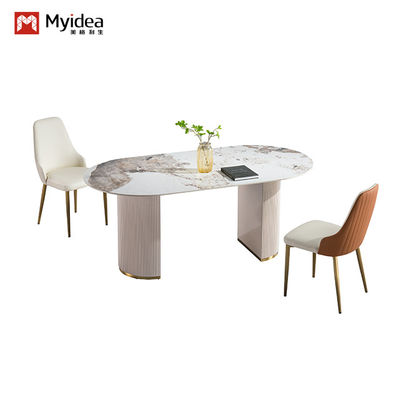 Acquistare Supporto personalizzazione stile italiano leggero lusso Rock Slab tavolo da pranzo e sedia per uso domestico, piccolo appartamento online manufacture