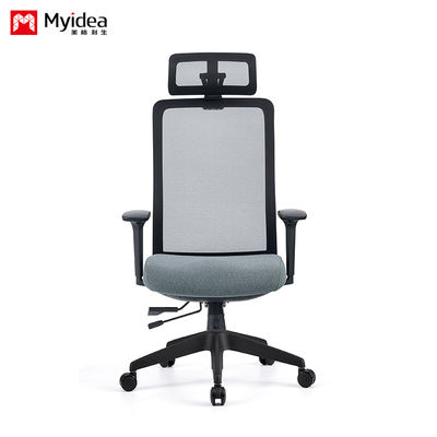 comprare Poltrona da ufficio in stile legno in acciaio con cuscino per la testa e rete integrata Poltrona ergonomica a cinque zampe con supporto personalizzato online manufacture