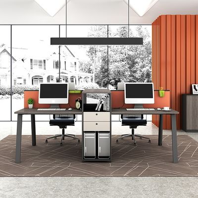 comprare Due persone quattro dipendenti Lavoro d'ufficio Computer Scrivania Carta di schermo Stazione di lavoro Combinazione di scrivania per mobili commerciali online manufacture