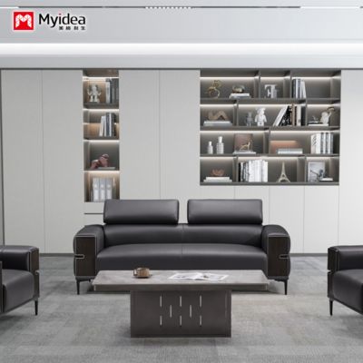 comprare Divano da ufficio, divano da ufficio semplice e moderno, divano in pelle per ospiti e conversazioni online manufacture