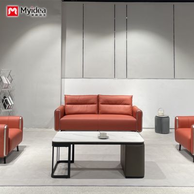 comprare Modern Luxury New Leather Office Sofa Set Business Reception Company Mobili Boss Scuola Hotel Sofa ufficio online manufacture