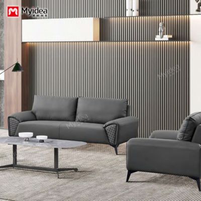 comprare Nuovo divano per reception commerciale, nuovo spazio ufficio in pelle antigraffio per gatti, divano di alta gamma per la reception degli ospiti online manufacture