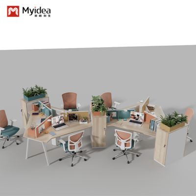 comprare Armadi di grandi dimensioni Myidea, scrivanie per ufficio, schermi divisori, scrivanie e sedie per il personale, abbinati a scrivanie per computer e mobili per uffici per più persone online manufacture