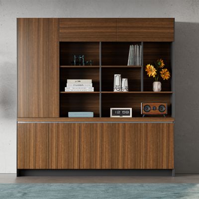 comprare Mobiletto Archivio in Legno con Griglia, Mobile Archivio, Mobile Espositivo da Terra, Libreria da Ufficio, Mobile Contenitore online manufacture