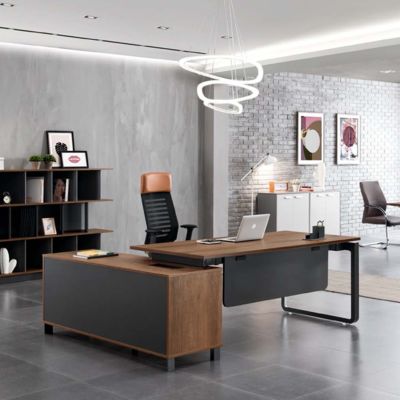 comprare Personalizzazione Elegante e Moderna Scrivania da Ufficio Singola per Persona con Ampio Piano di Lavoro per Postazione di Lavoro Computer del Capo online manufacture