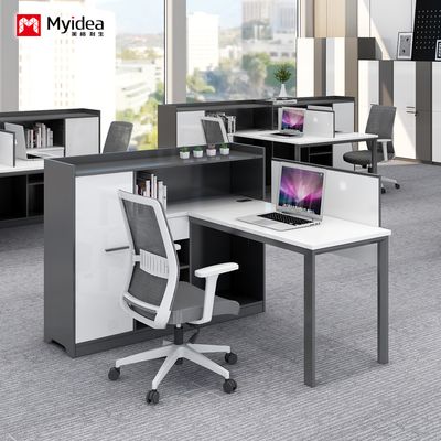 comprare Modern minimalista scrivania a forma di L per lo stoccaggio, scrivania per computer pratica, scrivania a schermo personale a una sola faccia online manufacture