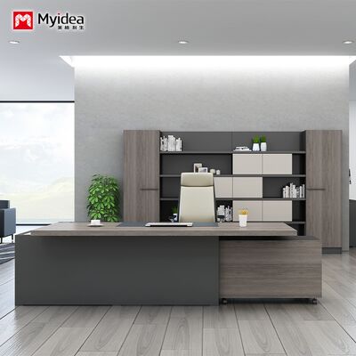 comprare personalizzazione Office Manager Supervisor Desk Desk indipendente a forma di L con gabinetto nascosto online manufacture