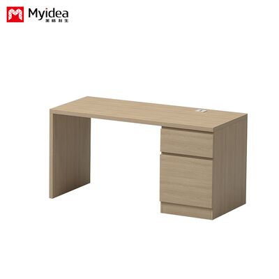 comprare Nuovo tavolo da tavolo in legno personalizzato con cassetti laterali per singolo occupante, pannello di scrivania con postazione di lavoro a presa online manufacture