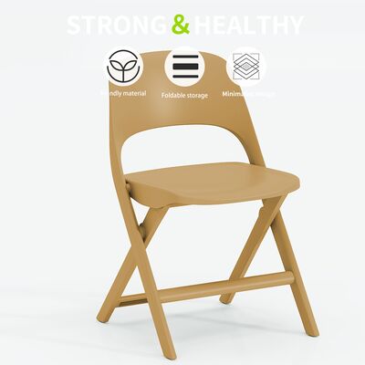 Acquistare Nuova poltrona da pranzo resistente a spessore trasversale, seduta di svago con schienale semplice, seduta di plastica impilabile online manufacture
