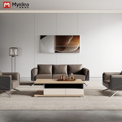 comprare Divano in pelle ecologico moderno con gambe in metallo per uso commerciale, vendita all'ingrosso dalla fabbrica online manufacture