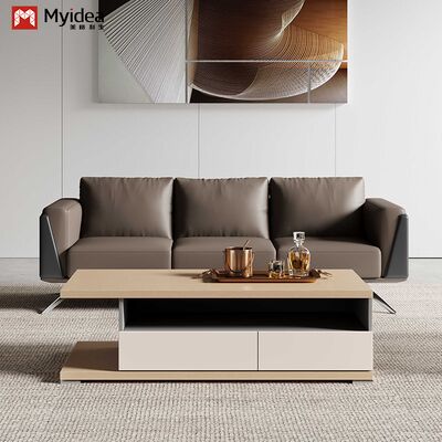 comprare Tavolo da ufficio commerciale in legno contemporaneo ecologico a doppio cassetto, tipo piastra, pannello in melamina online manufacture