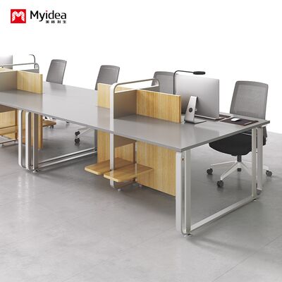 comprare Scrivania da ufficio, Postazione di lavoro per il personale, Cabina con schermo minimalista moderna, Combinazione scrivania e sedia per ufficio da 4 o 6 persone online manufacture