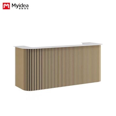 comprare Customizazione Barricata in legno Recepzione ufficio Recepzione ufficio, White Mountain Rock Board, Recepzione moderna e semplice online manufacture
