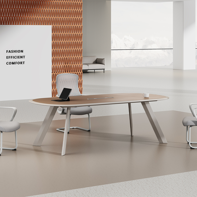 comprare Tavolo da conferenza a bordo rotondo laminato in vinile in PVC online manufacture