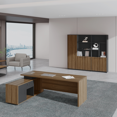 comprare Appartamento per computer per scrivania per ufficio moderno Disegno di pannelli di legno durevole Costruzione ecocompatibile Assemblaggio richiesto online manufacture