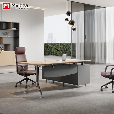 comprare Scrivania da supervisore per l'esportazione e il commercio estero di Myidea. Scrivania capo a forma di L con scrivania da ufficio sottoarmadietto online manufacture