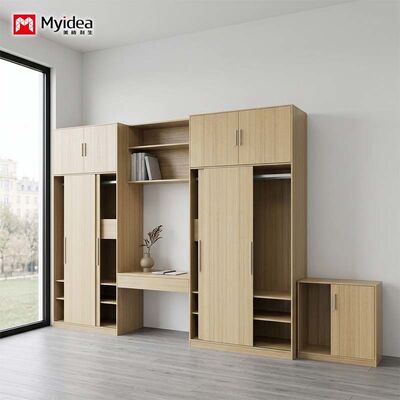 comprare Unità combinata armadio e scrivania - Design salvaspazio 2 in 1 con pannello ecologico, perfetto per appartamenti e hotel online manufacture