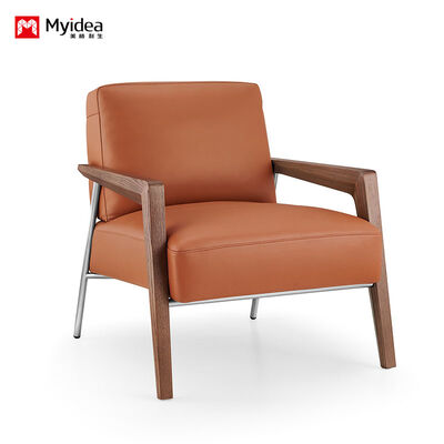 Acquistare Divano Executive Single-Seat Leather Lounge con schiuma da rimbalzo ad alta densità, legno di cenere + gambe in acciaio inossidabile online manufacture