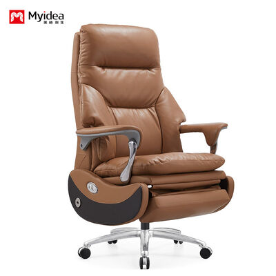 Acquistare Luxury Electric Massage Leather Chair ️ Realizzato con pelle di alta qualità e schiuma ad alta densità per un comfort duraturo, sistema di massaggio integrato e appoggi braccia eleganti in lega di alluminio per un aspetto esecutivo moderno online manufacture