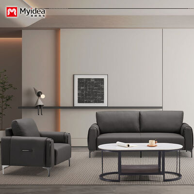 Acquistare Divano da reception per ufficio con pelle premium, imbottitura in schiuma ad alta densità e cuciture pregiate online manufacture