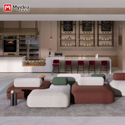 Acquistare Divano da reception modulare commerciale in tessuto, design flessibile componibile per aree d'attesa, lounge e sale relax in ufficio online manufacture