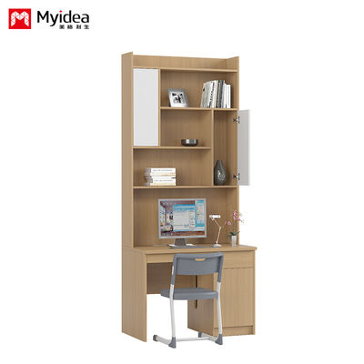 Scrivania per dormitorio singolo, scrivania per bambini con spazio di archiviazione, libri, materiali, oggetti, customizzazione di scrivania di archiviazione