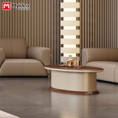 Personalizzazione Tavolino da caffè di lusso per ufficio Scrivania alla moda per la reception per la negoziazione Arredamento per ufficio elegante